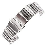 AUTULET Herren Edelstahl Armband Silber 22mm