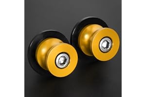 ‎QJY-MOTOR PART-STORE 2pcs Montageständer Racingadapter M8*1,5 Bobbins Universal für Suzuki SV650 V-Strom 650 1000 Bandit GSF 650 1200 1250GS H-onda CBR600 CB650R CBR1000RR- Gold