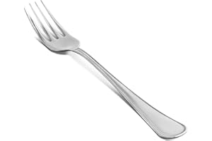 zanetti Lot de 12 fourchettes de table en acier inoxydable 18/C, modèle Leonardo, lot de 12 pièces, fabriqué en Italie, gris