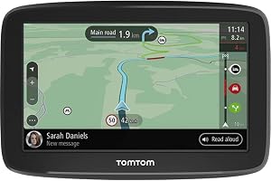 TomTom GO Classic GPS bil, 6 tum bilnavigator, med en provperiod på fartkameravarningar samt TomTom Traffic, EU-kartor, uppda