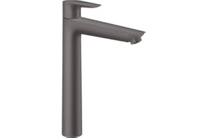 hansgrohe Talis E Talis E 240 Mitigeur de lavabo, avec tirette et vidage, noir chromé brossé, 71716340