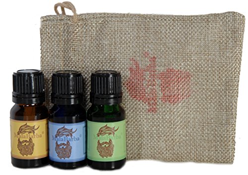 Trio de Acondicionadores para Barba + bolsa de regalo 3x10 ml. Beard Conditioner Trio