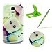 Produktbild Für Samsung Galaxy S5 Mini Hülle Silikon Schutzhülle Tasche Case,Weiches Silikon TPU Gel Bumper Case Etui Schale Cover Skin,Herzzer Modisch Hochwertig Ultra Dünn Slim Thin Bunt Handytasche Mit [Cartoon Kuchen Muster] Guter Schutz Kratzfest Flexibel Leicht Gummi Rubber Jelly Soft Protective Stabil Handyhülle Schutztasche Back Cover Case Shell für Samsung Galaxy S5 Mini + 1 x Frei Grün Handy Halterung Ständer + 1 x Frei Grün Touch Pen Stift Stylus
