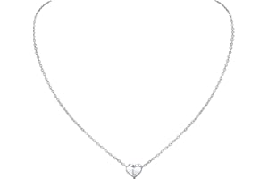 PROSILVER Sterling Silver Initial Necklace for Womens/Women, Letters A-Z 26 Alphabet, Adjustable Chain (Send Gift Box)