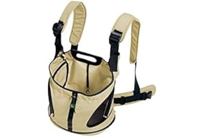 HUNTER KANGAROO Rucksack/Tragetasche, Hundetragetasche, Bauchtasche, kleine Hunde, Welpen 30 x 20 x 30 cm, beige
