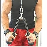 TRICEP ROPE PUSH DOWN LAT CORD HANDLE ATTACHMENT BODYBUILDING CABLE HOME GYM