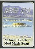 J Malki Dead Sea Natural Black Mud Mask Soap 90g