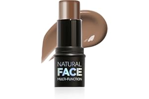 Qwesure Xixi 2-in-1 Highlighter & Konturenstift Matt-Textur mit Natürlichem Schatteneffekt für 3D Stereo Lighting Langzeithaltbare Makeup Creme Vegan Seidig-weiche Anwendung #6rose foncé