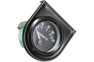 Mintice Universal Car Automotive 2" 52mm Pointer Water Temp Temperautre Gauge Meter Celsius White LED Light Indicator