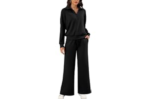 SHEKINI Träningsoverall joggingdräkt dam långärmad topp lounge set sportdräkt 1/2 dragkedja fritidsoverall sweatshirt joggingbyxor med breda ben hemmadräkt tvådelad tracksuit set