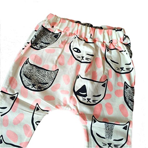For 0-4 years old boys,Clode® Boys Girls Baby Bottom Trousers Harem Pants PP Children Leggings (100cm for 2-3 years, Pink)