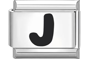 papasgix Italian Charms Module Buchstaben A-Z für 9mm Italian Charm Bracelet DIY Italian Style Charms für Damen Abnehmbar Italienisches Charm Armband Zubehör Mädchen Junge Geschenk