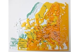 DFH Domingo Ferrer Plantillas Mapas Europa, Pack x3