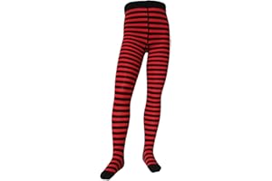 VEGATEKSA Baby and Children's Pattern Tights for Girls and Boys, mit Streifen, Made of Combed Cotton, Produced in EU, Adjustable Waist, Tunnel Rubber