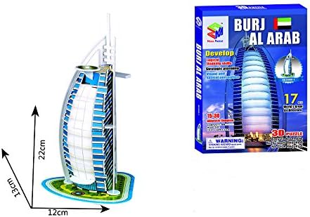 CFX 3D Puzzle Building Puzzle for 3 Years Old Kids (Burj Al Arab)