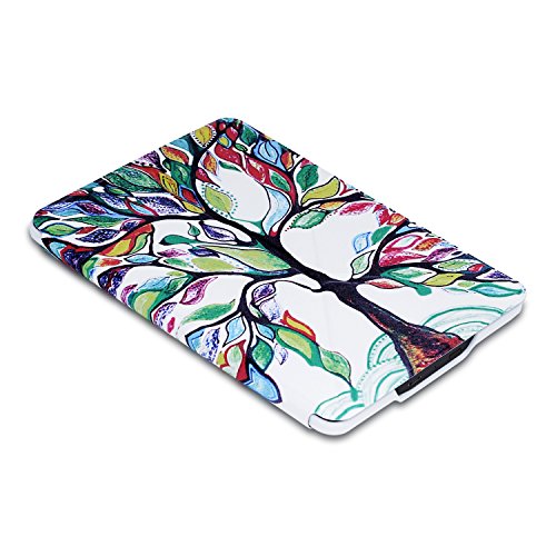 MoKo Kindle Paperwhite Hülle – Kunstleder Origami Ständer Schutzhülle Smart Cover mit Auto Sleep / Wake für Alle Kindle Paperwhite (2016 / 2015 / 2013 / 2012 Modell mit 6 Zoll Display), Glück Baum - 8