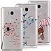 Produktbild VertTek 3 in 1 Weich Silikon Hülle für Huawei Honor 5X Durchsichtig Vintage Rückseite Case Ultradünnen Leichtgewichtt Edui Elegant Malerei Muster Handy Tasche Schutzhülle Transparent Clear Protective Back Cover ( Bär + Löwenzahn + Schmetterling )