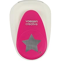 Perforatrice 3 In 1 Vaessen Creative Per Angoli Arrotondati - 4/7/10 Mm Per Scrapbooking E Fai Da Te, Rosa