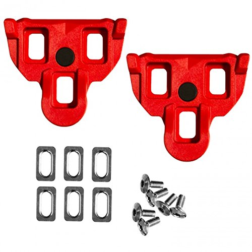 ExustarEPS-SL Shimano SPD-SL Cleats, 6° Float, Red