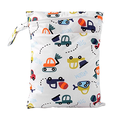 Lookthenbuy riutilizzabile nuovo doppio strato impermeabile per pannolini, con stampa