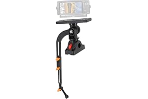 byhsports Kayak/SUP Fischfinder für Kajak, Fischfinder-Halterung with Gear-Head, Universal Marine Electronic Halterung for Boat, Canoe