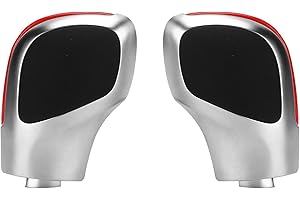 DECHOGA Schaltknauf-Seitenabdeckung, Schaltknauf-Seitenabdeckungs-Zierleisten-Dekoration Ersatz für B6 B7 DSG-Automatikgetriebe(rot)