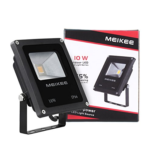 MeiKee 10W Ultrahelles LED Fluter, ersetzt einer 60W Halogenlampe, wasserdicht, 700lm, Warmweiß, LED Flutlicht, LED Außenleuchten, LED Flutlichtstrahler, LED Strahler, LED Scheinwerfer - 7