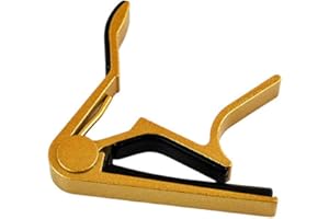 SZAERFA Capotasto per chitarra elettrica/classica/acustica con grilletto a scatto rapido in lega di alluminio (oro)