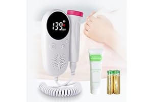 BEBAPOW Gel for Doppler Monitor, Baby Movement Monitor for Mother-to-be, Doppler Accessories for Home Use Only (Pink)