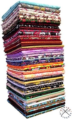 20x FQ's Assorted FLORAL MULTICOLOURED Quilting Fabric - 100% Cotton - 18" x 22" inches - FAT QUARTER BUNDLE