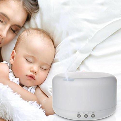Air Purifier with 7 Colour LED Lights，1000ml Ultrasonic Aroma Humidifiers Aromatherapy Diffusers , Electric Cool Mist Humidifier Air Purifier,Waterless Auto Shut-off