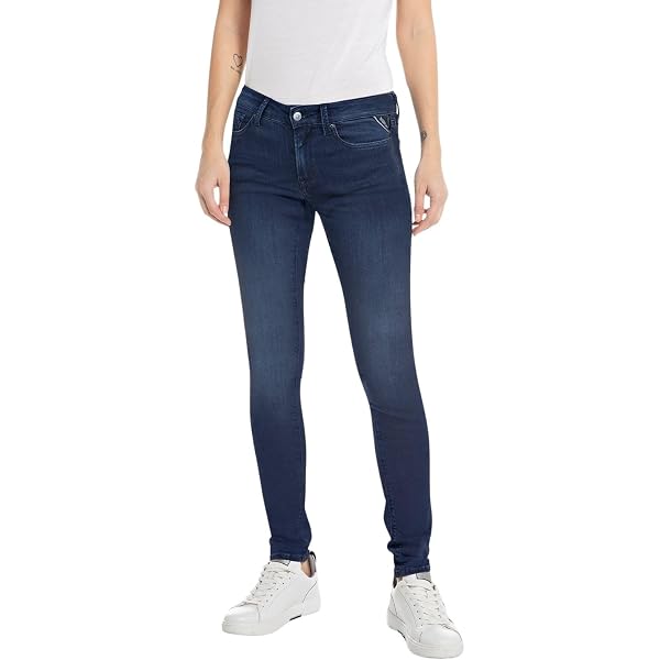 REPLAY Reyne Jeans Donna – Vita Alta E Gamba Larga In Denim Elasticizzato 12oz (Colore Blue Denim, 28W/28L) - 3