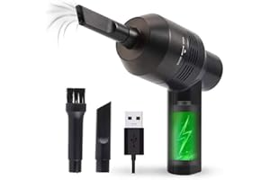 HURINAN Keyboard Vacuum Cleaner, USB Computer Cleaners, Rechargeable Desk Vacuum Cleaner for Hair, Desk, Laptop, Piano, Car,Dust, Pet House