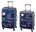 Produktbild Reisekoffer-Set 2-teiliges 4 Rollen Trolley Koffer-Set Reisekoffer Hartschale MADEIRA Blau