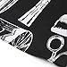 TRIXES Adult Patterned Black Salon Hairdressing Barbers Cape Body Gown Perfect for Cutting, Colouring, Highlights, etc