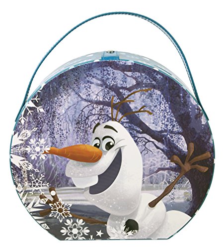 Disney Frozen großer Schminkkoffer mit Henkel und Eiskönigin-Motiv (enthält kindgerechte Schminke für Augen und Lippen, Nagellack, Ringe), Geschenk für Mädchen - 4