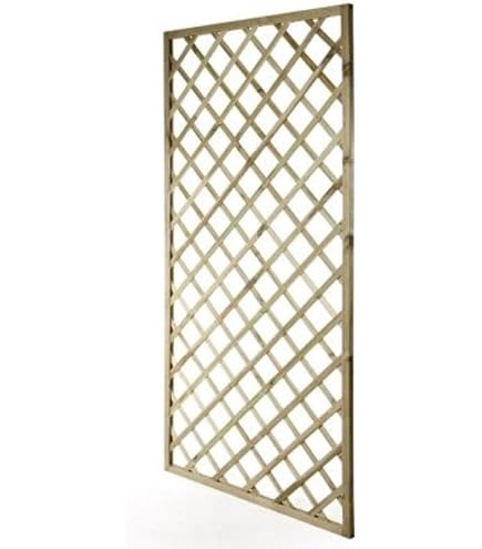 Pannello Grigliato Koem In Legno Pino - 120x180 Cm, Per Giardino E Terrazzo, Modulare