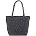 Produktbild Premium Filz Shopper von Stil-Macher | Design Shopping Einkaufstasche |Handtasche | Strandtasche | Einkaufskorb aus hochwertigem und Robustem Filz | Größe 40cm x 30cm x 32cm … (Anthrazit)