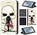 Price comparison product image CoverFix Premium Flip Cover Case for SAMSUNG Galaxy J5 (2017 Model) J530F made of Faux Leather with Motif 1432 Totenkopf Gitarre Düster Gittarist