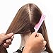 xnicx 608 Pink Tail Comb Pin Tail Comb Up to 180? Heat Resistant Rattail Comb Parting Comb with Non-skid Paddle Anti static Parting Comb Pintail Comb