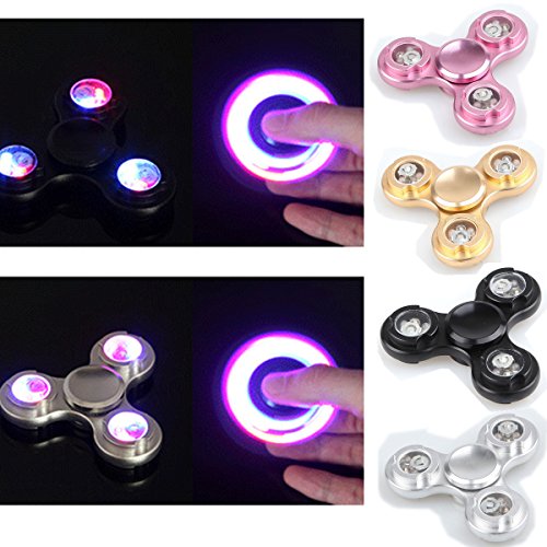 LED EDC Aluminum Fidget Hand Spinner Gadget Tri-Spinner Finger Reduce Stress Gadget LED EDC Aluminum Fidget Hand Spinner Gadget Tri-Spinner Finger Reduce Stress Gadget