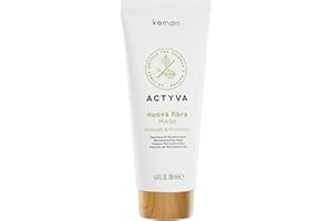 Kemon - Actyva New Fibra Mask, Schutz- und Restrukturierungsmaske für strapaziertes oder strapaziertes Haar mit Amaranth und Rotalgen - 200 ml