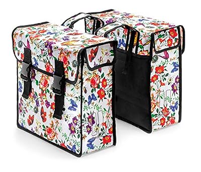 Basil Mara XL Meadow Lot de 2 sacoches Unisexes pour Adulte, Motif Prairie, 37 x 15 x 44 cm