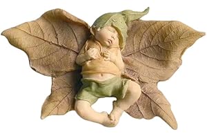 TAXUALLY Elfos de Resina Adornos de árbol de Estatua de Resina 3D de gnomo Figura de jardín decoración de Estatua en Miniatura Figura Linda Estatua Figuras Accesorios de jardinería para Interiores y Exteriores