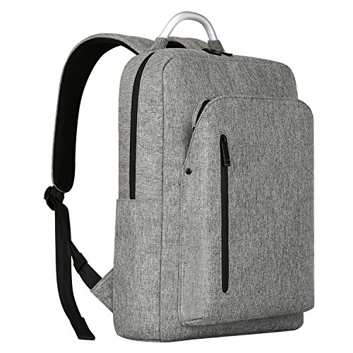 REYLEO Rucksack Business Backpack Alltagsrucksack mit Al-Griff 15 6 Zoll Laptop Tasche Herren und Damen Wasserdicht Dunkelgrau-19 Liter