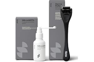 Sons Minoxidil 5% Spray (1x60ml) & 0.25mm Dermaroller for Men, Clinically Proven Hair Regrowth Formula, Hair Loss Treatment, Stimulates Follicles, Precise Applicator, Microneedling Boosts Absorption