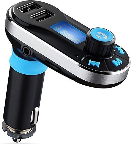 I-Sonite FM Transmitter In-Car Car Kit Wireless Bluetooth Sound Transmitter Modulator Radio Adapter with Music Player , Dual USB Car Charger, Support SD/TF Card, Music Control, Hands-Free Calling For Kata T4