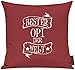 Produktbild Shirtinstyle Kissenhülle für Auserwählte! Sofakissen Motiv Bester Opi der Welt, Farbe Tomate
