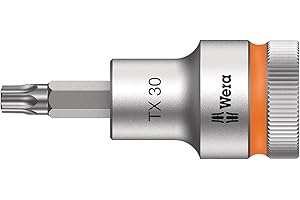 Wera 8767 C HF TORX Zyklop Bit-Nuss 1/2 Zoll Antrieb mit Haltefunktion, TX 30 x 60 mm, 05003833001