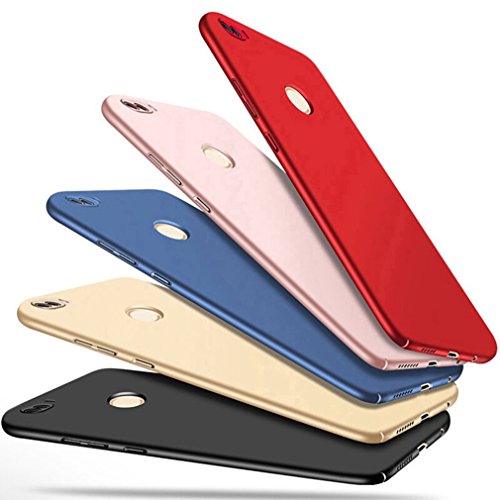 Custodia Huawei P Smart, EasyBee PC Shell Duro Case Ultra Sottile [Anti-Graffio] [Anti-Impronte] Metal texture Protezione Cover per Huawei P Smart/Enjoy 7s, Oro